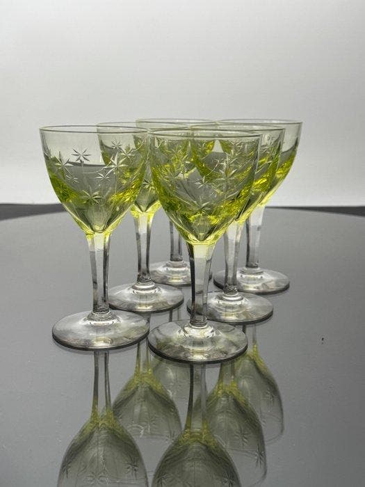 Val Saint Lambert - Drinkservies voor 6 (6) - Macbeth -, Antiquités & Art, Antiquités | Meubles | Tables