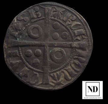 Koninkrijk Aragon. Alfonso II (1282-1291). Croat - Barcelona, Timbres & Monnaies, Monnaies | Europe | Monnaies non-euro