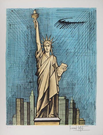 Bernard Buffet (1928-1999) - New York : Statue de la Liberté