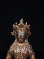 Statue dAmitayus - Cuivre - Népal - Fin du XXe siècle