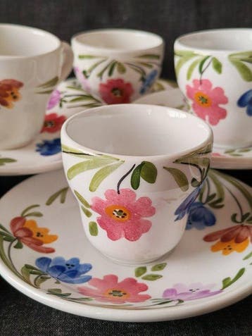 Richard Ginori Mondovì - Service à café - Porcelaine -