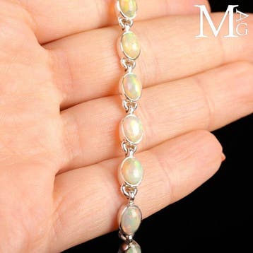 Tennisarmbanden met natuurlijke edelstenen - Armband van