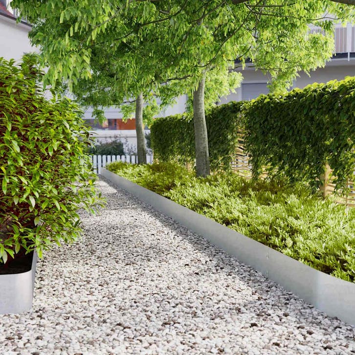 vidaXL Gazonranden 10 st 20x103 cm gegalvaniseerd staal, Jardin & Terrasse, Traverses & Bordures, Envoi