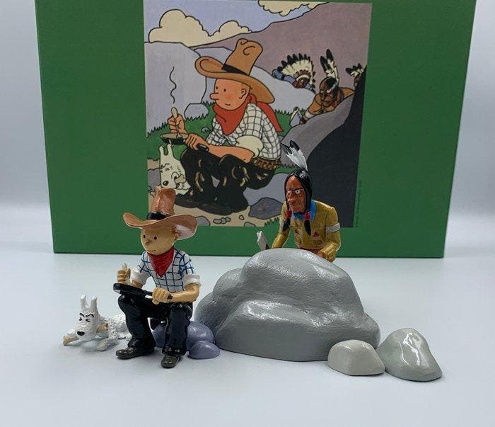 Figurines Moulinsart 46529 - Tintin en Amérique Figurine -, Livres, BD | Comics