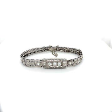 Armband Platina - 3.50ct. tw. Diamant (Natuurlijk) - Diamant, Nieuw