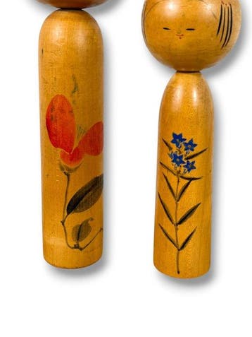 Kumiko & Namiko - Hout - Sanpei Yamanaka - Japan - Shwa