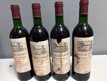 1986 Chateau Coutet - Saint-Émilion Grand Cru - 4 Bouteilles, Verzamelen, Nieuw