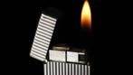 Dunill - Lines Pattern Rollagas Lighter - Zonder, Nieuw