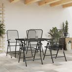 vidaXL 5-delige Tuinset metaalgaas antracietkleurig, Verzenden, Tuinset