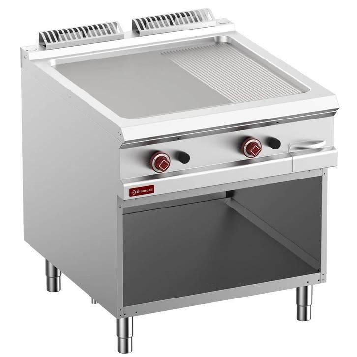Bak-/Grillplaat | OPTIMA 900 | Gas | Glad/Gegroefd, Zakelijke goederen, Horeca | Keukenapparatuur, Nieuw in verpakking, Verzenden