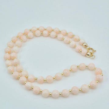 Koraal - Zilver, Verguld - Halsketting - CORALLO ROSA