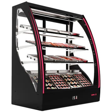Koelvitrine | PAK | Zwart | +2°C/+6°C | Geforceerd | 4, Verzenden, Nieuw in verpakking