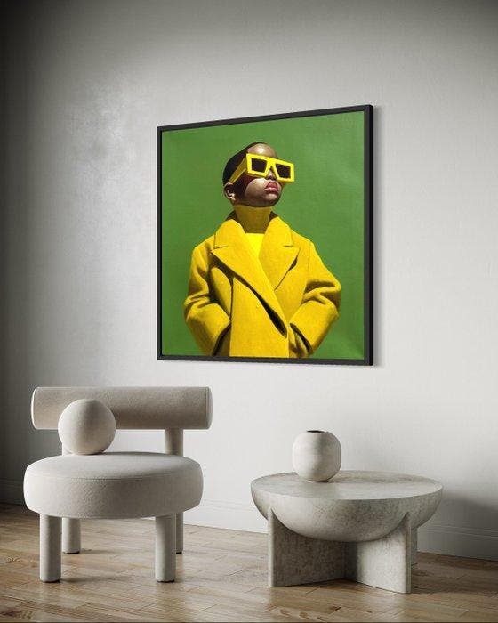 Houessou Koffins Bryan (1999) - Je suis, Antiek en Kunst, Kunst | Schilderijen | Modern