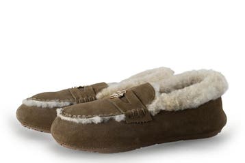 Manfield Pantoffels in maat 38 Bruin, Verzenden, Pantoffels of Sloffen