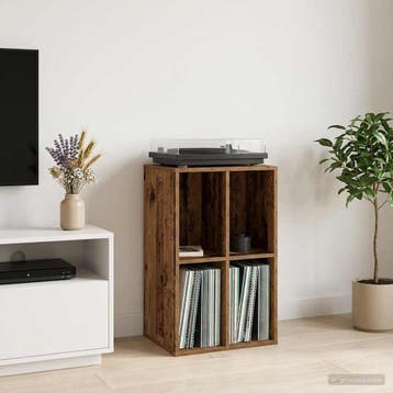 vidaXL Platenkast Oud hout 44,5 x 36,5 x 74,5 cm Bewerkt, Verzenden