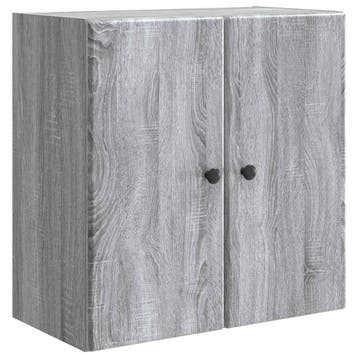 vidaXL Wandkast Grijs Sonoma 59 x 31 x 60 cm Bewerkt hout, Verzenden