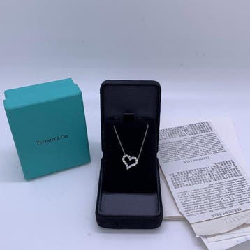 Tiffany & Co. - Collier Platine - 0.54ct. tw., Nieuw