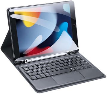 nieuwstaat Apple iPad 8 zwart 128GB 10.2 WiFi (4G) + hoes, Ophalen of Verzenden