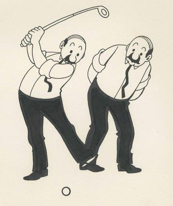 Studios Hergé - 1 Original drawing - Kuifje - Je houdt je, Nieuw