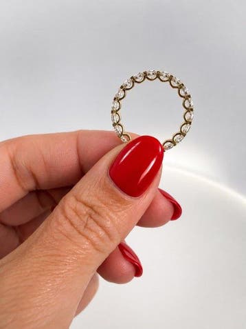 Zonder minimumprijs - Ring - 14 karaat Geel goud - 3.10ct., Handtassen en Accessoires, Nieuw