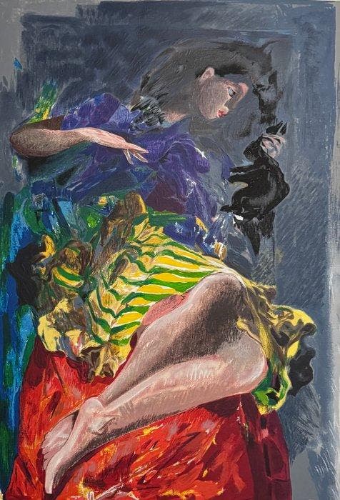 Ennio Calabria (1937-2024) - Figura di donna, Antiquités & Art, Antiquités | Autres Antiquités