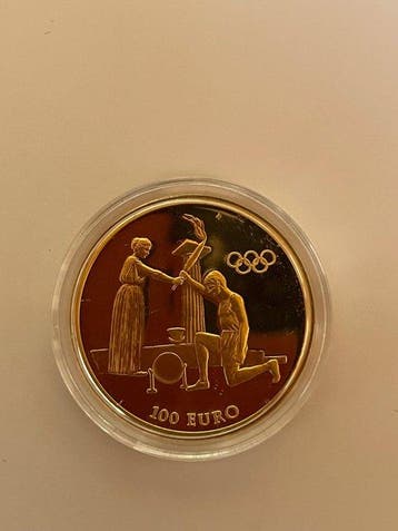 Griekenland. 100 Euro 2004 Olympic torch Proof (Zonder