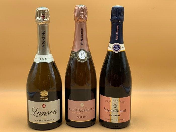 Lanson, Louis Roederer, Veuve Clicquot, Lanson Le Blanc de, Collections, Vins