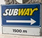 Subway - Reclamebord - Aluminium, Plastic