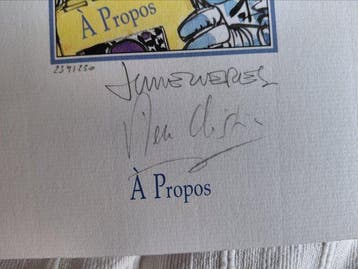 A propos de... Valérian - Signé - B - 1 Album - Beperkte, Boeken, Nieuw