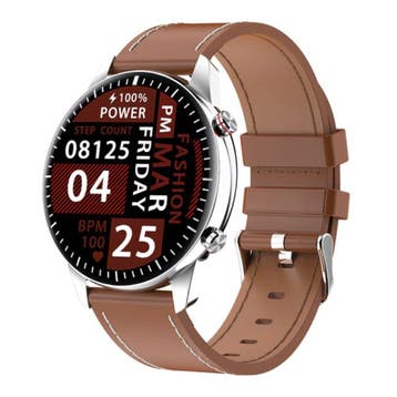 2021 Sport Smartwatch - Leren Bandje Fitness Activity, Verzenden