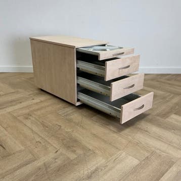 ladeblok 4 lades  (hxbxd) 60x43x76 cm,  ahorn, Maison & Meubles