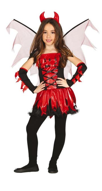 Duivel Halloween Kostuum Meisje Rode, Verzenden, Nieuw