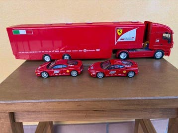 1:43 - Camion miniature (3) - Iveco Stralis e 2 Ferrari 360