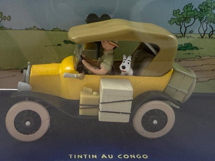 Moulinsart 1:43 - Modelauto - Kuifje (Tintin) in gele auto, Boeken, Strips | Comics