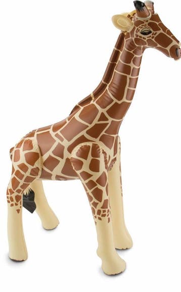 Opblaas Giraffe 74cm, Verzenden, Nieuw