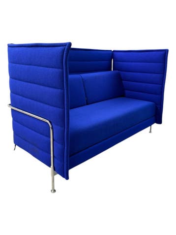 5x Vitra Alcove Akoestische Bank - Kleur Blauw, Zo goed als nieuw, Bureaustoel, Ergonomisch, Verzenden