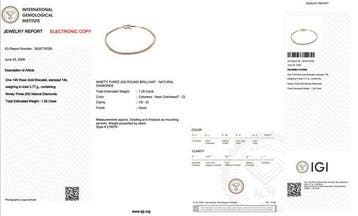 Armband - 14 karaat Roségoud - 1.26ct. tw. Diamant, Nieuw