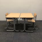 complete schoolset Galvanitas 11 stuks tafels + stoelen