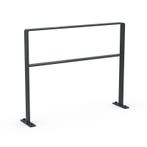 Fietsaanleunbeugel 2 fietsen Safety Antraciet met tussenbuis, Verzenden, Nieuw