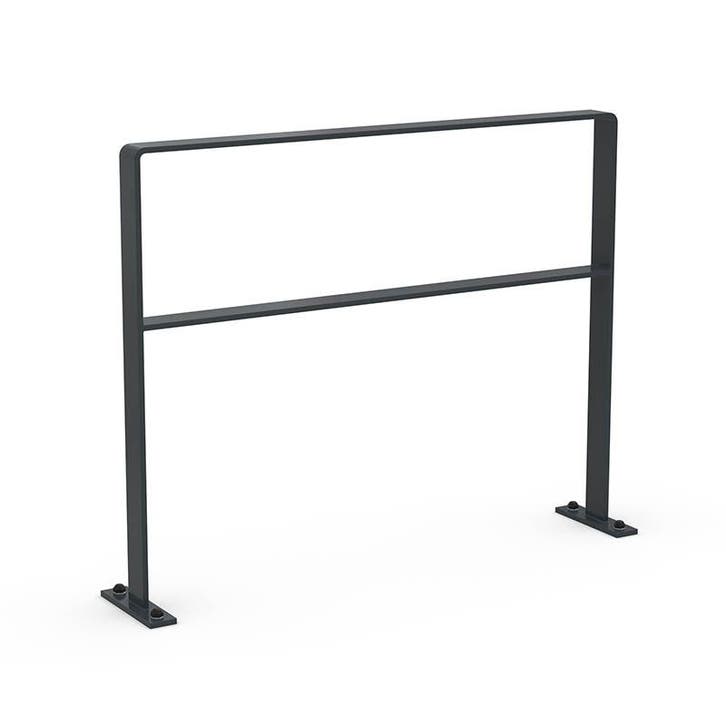 Fietsaanleunbeugel 2 fietsen Safety Antraciet met tussenbuis, Vélos & Vélomoteurs, Accessoires vélo | Autres Accessoires de vélo