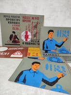 Reclamebord - Collectie metalen borden met waarschuwende
