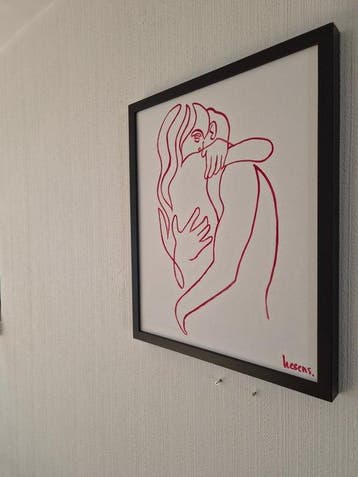 Liesens - Hold me closer (Handpainted on canvas met lijst)