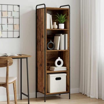 vidaXL Boekenkast 55,5 x 33 x 174 cm Bewerkt hout Oud hout, Verzenden