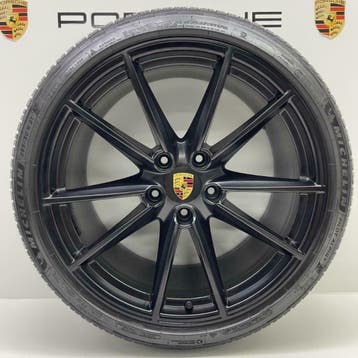 Porsche 992 ORIGINELE 20/21 Carrera S GTS winterset (8mm), Auto-onderdelen, Ophalen, Gebruikt, Banden en Velgen, 305 mm