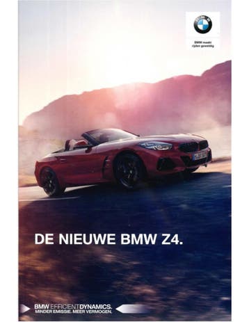 2018 BMW Z4 BROCHURE NEDERLANDS, Ophalen of Verzenden, Nieuw
