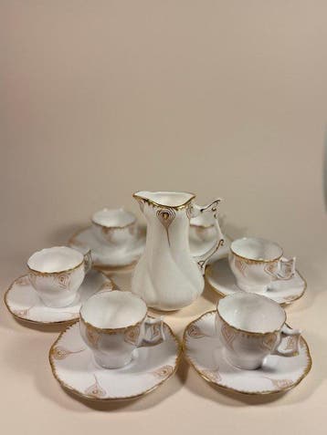 Sarreguemines - Koffieservies voor 6 (13) - Porselein