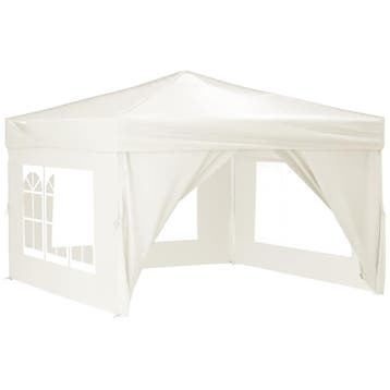 Partytent inklapbaar 3x3m - Creme | Slim georganiseerd fe..., Partytent, Minder dan 4 meter, Zo goed als nieuw, Opvouwbaar