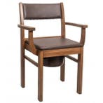 Toiletstoel, Po Stoel Hout (donker), Diversen, Ophalen of Verzenden, Nieuw