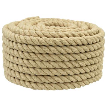 vidaXL Boottouw 25 m 1.8 Naturel PP, Verzenden