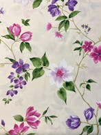 Tissu élégant, style Sanderson, avec un bouquet de lilas -, Antiek en Kunst, Antiek | Tapijten, Tafelkleden en Textiel